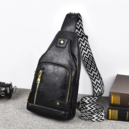New Shoulder Bag Man  Casual Chest Business Male MultiFunctional Women Backpack Cycling Sports Rucksack Men's Handbag Crossbody Good Vibrations