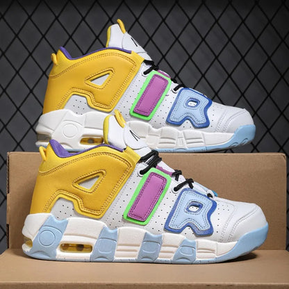 2024 New Fashion Men Sneakers on-slip Wear-resistant Men Casual Sneakers Air Cushion Breathable Soft Bottom Man Basketball Shoes Good Vibrations