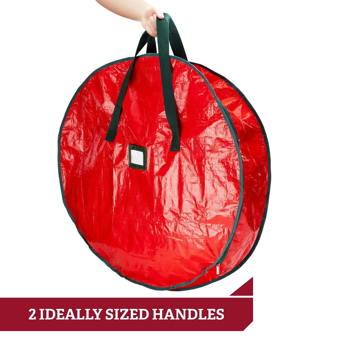 Durable Foldable Christmas Wreath Storage Bags Waterproof Dustproof Round Decoration Storage Bag with Handles Storage Bag Good Vibrations