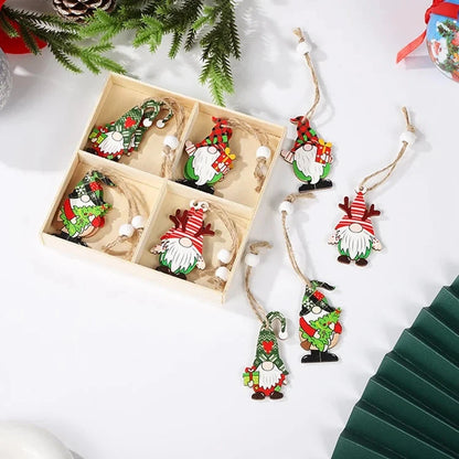 Christmas Wooden Pendant Merry Christmas Tree Decoration for Home 2025 Christmas Ornament Xmas Navidad Gifts Happy New Year 2026 Good Vibrations