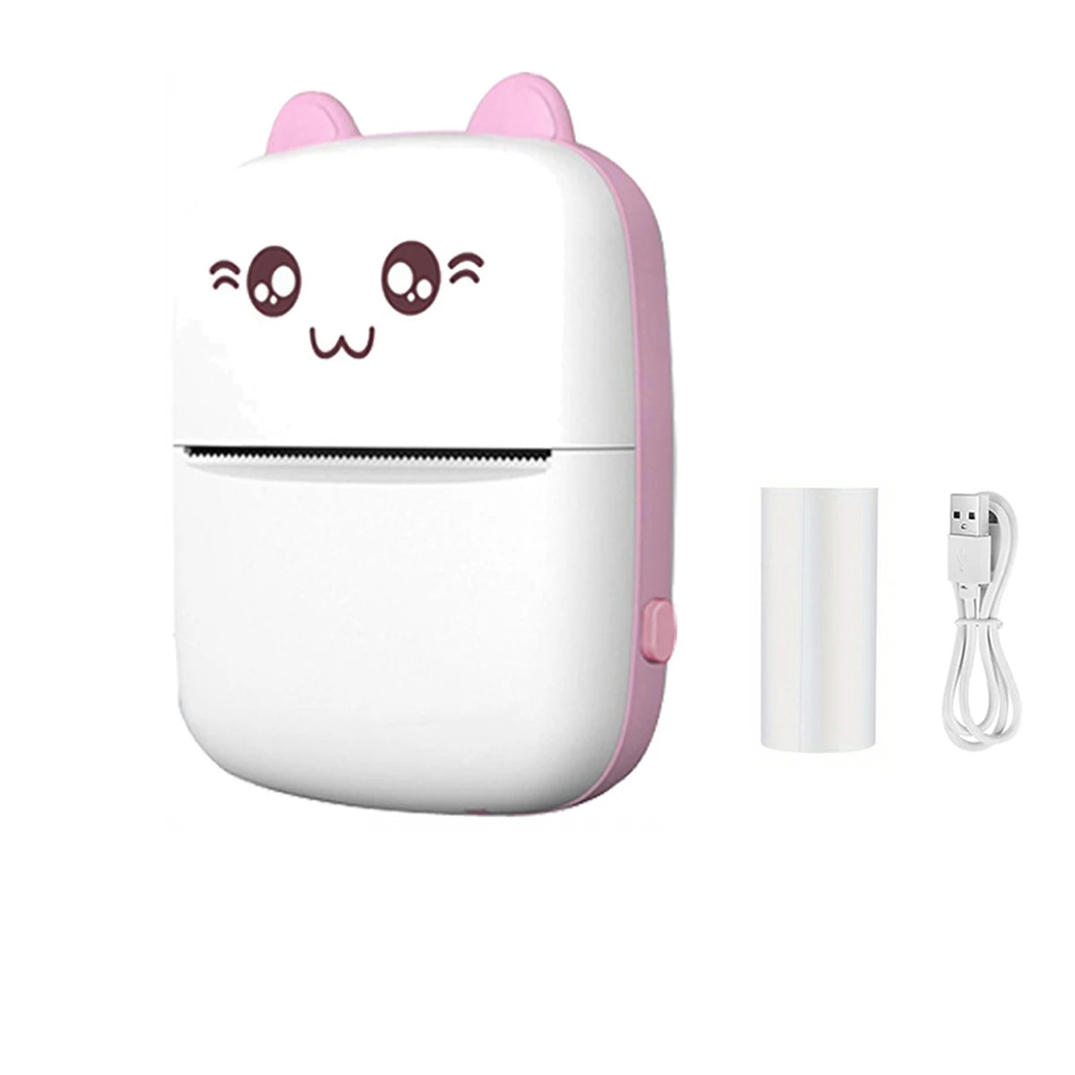 Mini HD Portable Label Thermal Printer Endurance Bluetooth Printer for Student Error Title Note Wrong Pocket Inkless Printing Good Vibrations