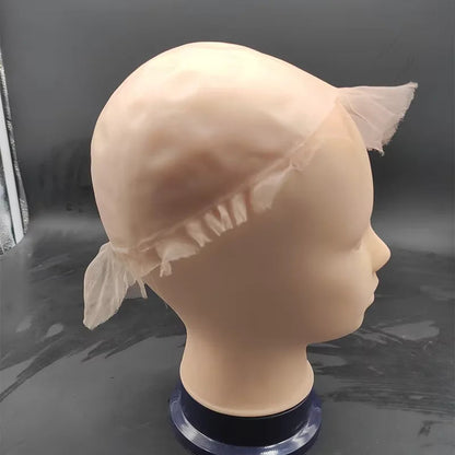 Wig Simulation Scalp,  PU Rubber Bottom Mesh Cap Imitation Biological Hair Block Mesh Bottom Material, For Making Men's Toupee w Good Vibrations