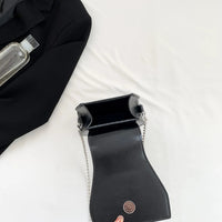 Women Gothic Crossbody Bag Versatile Gothic Crossbody Pouch Zipper Casual Satchel Bag PU Leather Novelty Halloween Cellphone Bag Good Vibrations