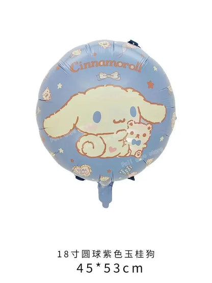 Cinnamoroll Theme Party Supplies Kids Birthday Christmas Decorations Gift Bag Ballons Banner Cake Topper Tableware Accessories Good Vibrations