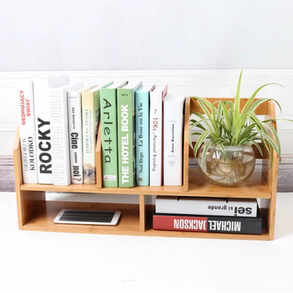 Bamboo Dollhouse Bookshelf,Custom Wooden Book Storage Shelf For House Accessories With Drawers,Wooden Bookcase Storage Good Vibrations