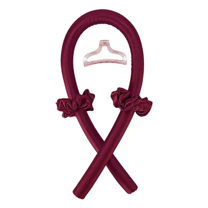 Heatless Curling Rod Night Cap No Heat Ribbon Lazy Hair Curlers Headband Hair Rollers Sleeping Soft Headband Hair Styling Tools Good Vibrations