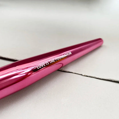 Love Beauty Fully Love is The Foundation Brush Pink Heart-Shaped Flawless Foundation Cream Makeup Brush Beauty Tool Good Vibrations
