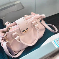 Harajuku Bow Pink Hand Bag Purse Women Japanese Style Soft Casual Crossbody Bag Ladies Sweet Cute Large Capacity Shoulder Bags Good Vibrations