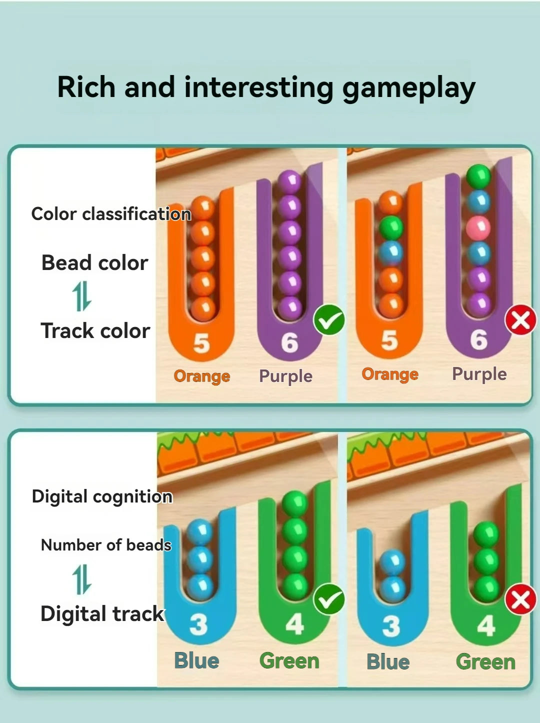 Children's Magnetic Maze Walking Ball Baby Concentration Training, Writing Logic Thinking 3 year Old Early Education Puzzle To Good Vibrations
