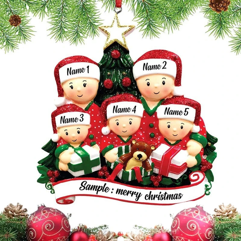 Christmas Pendant DIY Personal Family Christmas Decorations For Home 2023 Navidad Christmas Tree Hanging Ornament New Year 2024 Good Vibrations