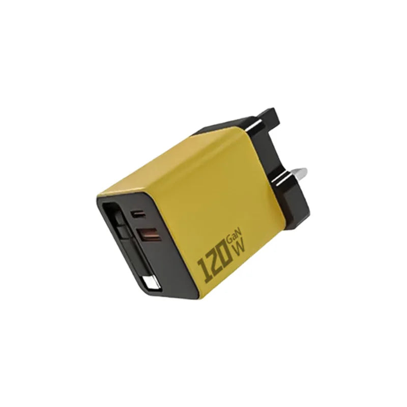 120W Charger Equipped With Telescopic Gallium Nitride Fast Charging Data Cable Phone Charger Adapter For Android IPhone Charger Good Vibrations