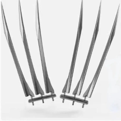2pcs/pairs 25cm Movie Wolverine Accessory Sets 1:1 Cosplay Prop Hard Logan Blade Claws Paw Safety Halloween Gift Toy Role Play Good Vibrations