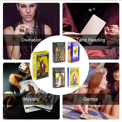 Classic The Rider Waite Tarots With Divination Personal Use Tarot Deck Full English Spanish Version Oracles Deck for Board Game Good Vibrations