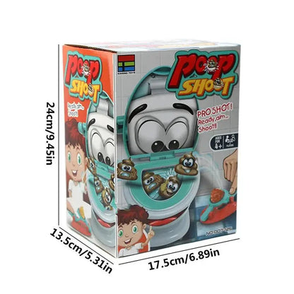 1 Set Poop Shooter Toy Funny Toilet Toy Family Party Relaxation Parent Child Interactive Game Tabletop PK Creative Catapult Game Good Vibrations