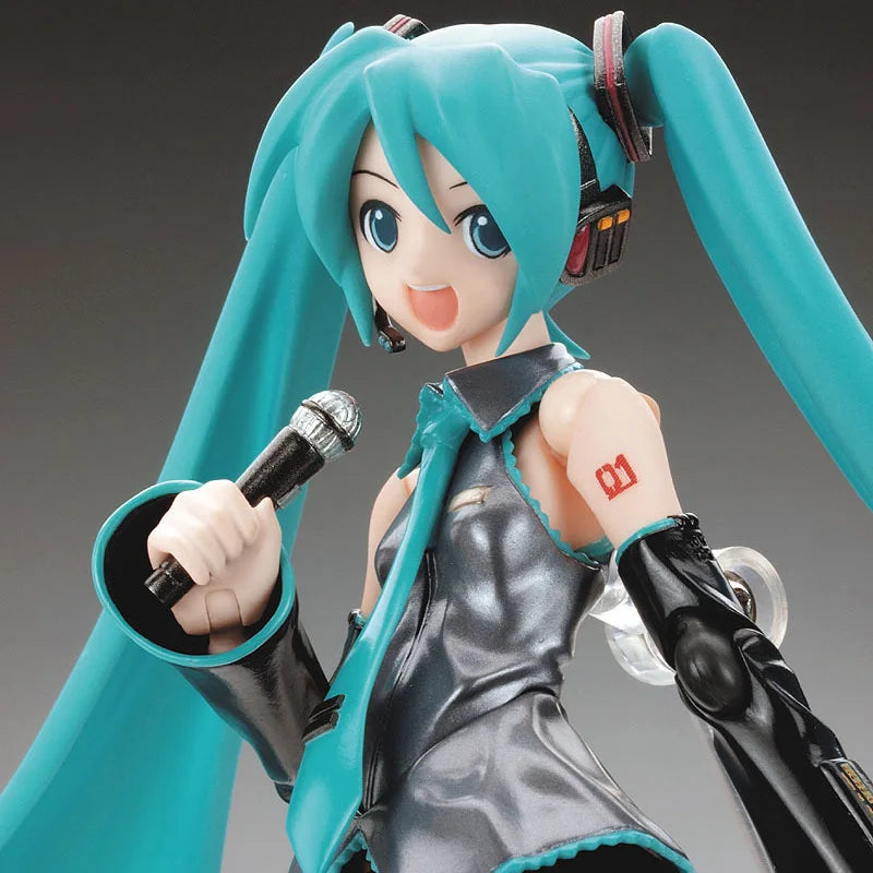 Anime FIGMA Hatsune Miku Action Figures Movable Joints Contain The Props Desktop Decoration Collection PVC Model Toys Kids Gifts Good Vibrations