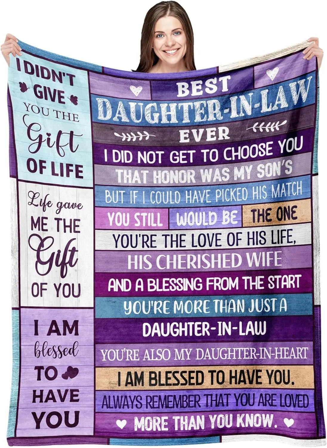 Gifts from Daughter Son for Mother's Day Birthday Mom Gifts Anniversary Unique Gifts for Mom Super Soft Flannel Throw Blankets Good Vibrations
