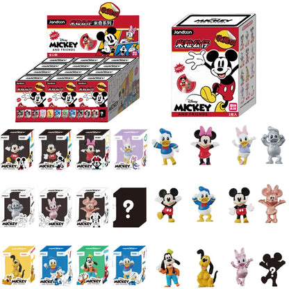 JANDOOM Disney Toy Story Zootopia Stitch Pooh Bear Mickey Mouse Action Figure Blind box Rice Grain Doll Anime Model Toys Gifts Good Vibrations