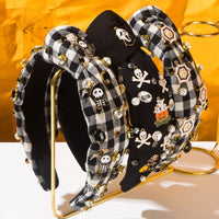 New Halloween Diamond Pearl Pumpkin Ghost Face Skeleton Headband Women's Holiday Hair Accessories Good Vibrations
