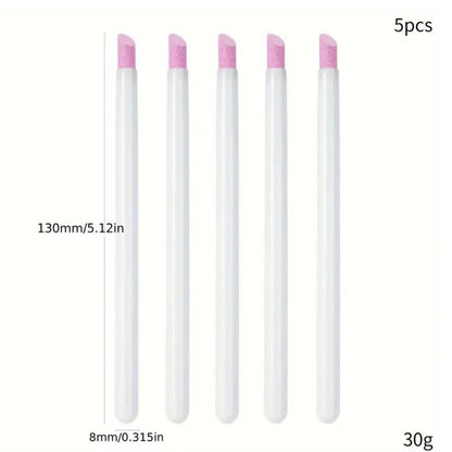 7/10/12/15/20m Pink French Nail Art Liner Painting Brush 5Pcs/set Ultra-thin Elongated Lines Nail Drawing Pen Brush DIY Manicure Good Vibrations