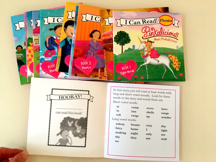 I Can Read Phonics 12 Books/Set My Very First Picture Books English Story Pocket Book for Children Kids Baby Montessori Reading Good Vibrations