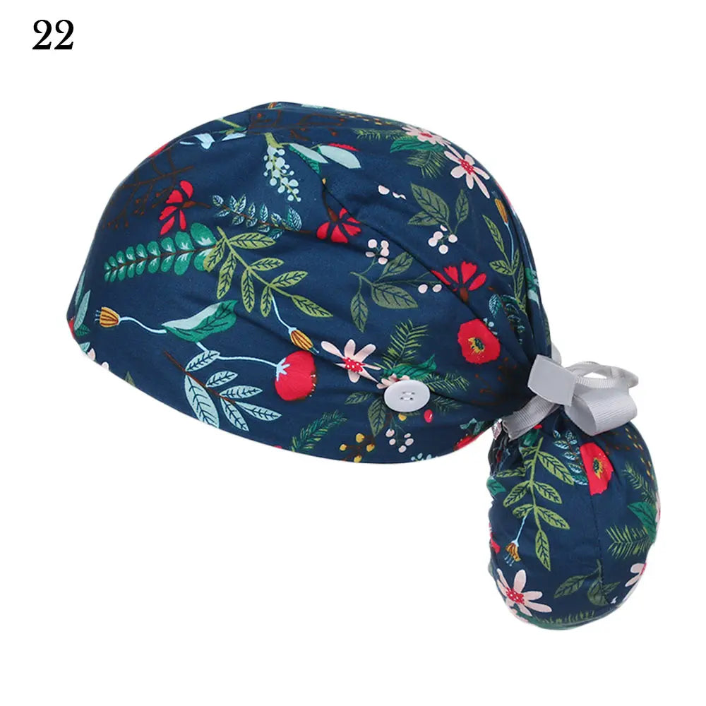 Women & Men Tie Back Hats Ponytail Holder Adjustable Long Hair Cap Working Hat With Button Working Cap Good Vibrations