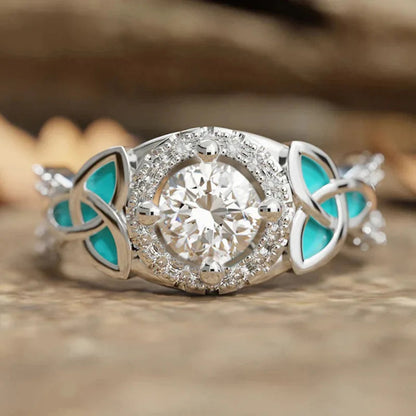 2026 Aesthetic Enamel Flower Finger Ring for Women Wedding Party New 2026  Silver Color Luxury Cubic Zirconia Jewelry Gift Good Vibrations