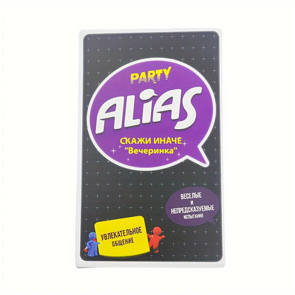 Alias Party (Alias Evening Party/Say It Differently) Board Game, Tabletop Game, Card Game, Suitable for Family Gatherings, Ideal as a Gift (Slight Color Variation/Random Hourglass Color) Good Vibrations