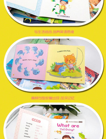 60 Books/Set Children's English Early Learning Picture Book Graded Reading Storybook Enlightenment Cognitive Tale Bedtime Story Good Vibrations