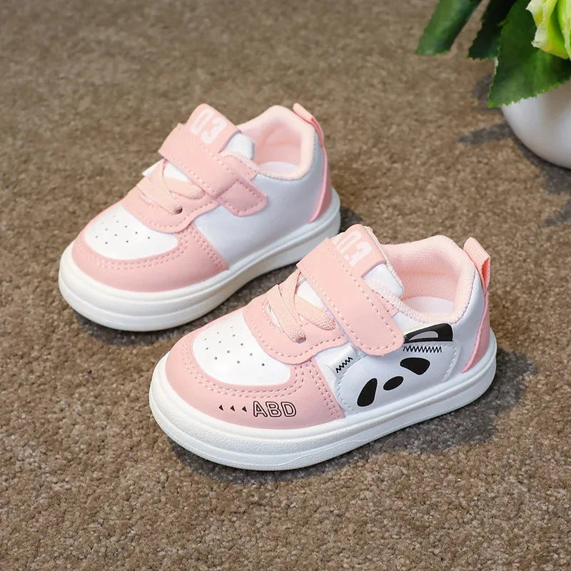 Kids Baby Sneakers Boys Girls Running Casual Footwear PU Leather Non-slip Toddler Kids Soft Comfortable Children Sports Footwear Good Vibrations