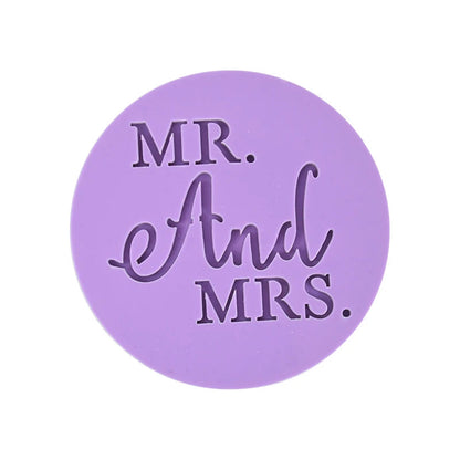 Bride To Be Mr Mrs Wedding Cookie Cutter Stamp Love Biscuit Embossed Mould Bridal Shower Party DIY Fondant Cake Decorating Tools Good Vibrations