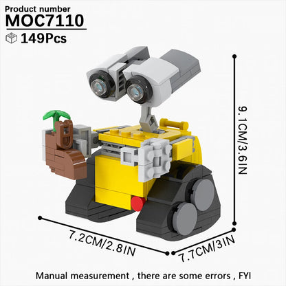 Creative Robot MOC Set Model Building Blocks Cartoon Brickheadz Fairy Tale Cute Toys For Boy Adult Birthday Educational DIY Gift Good Vibrations