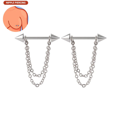 1pair Nipple Piercing Stainless Steel Nipple Rings CZ Butterfly Heart Nipple Barbell For Women Girls 16G Body Piercing Jewelry Good Vibrations