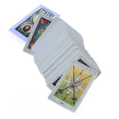 Thoth Tarot Cards 78 Cards Deck Mysterious Divination Oracle Playing Card Board Game Playing Games Card Board Game Good Vibrations