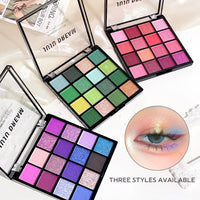 16 Colors Eyeshadow Palette, Koi Mermaid Palette, Wizard of Oz, Pearlescent Matte, Fine Glitter, Macaron Eyeshadow Good Vibrations