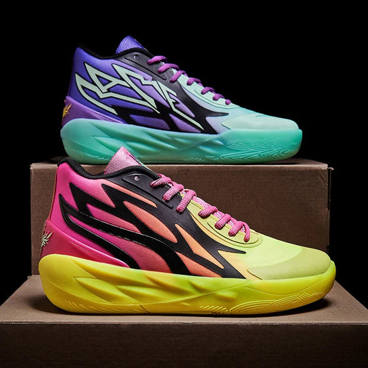 Men Sneakers Luxury Fashion Male Basketball Shoe Train Sports Colorful Non-Slip Zapatillas De Hombres High Quality Tennis Shoes Good Vibrations