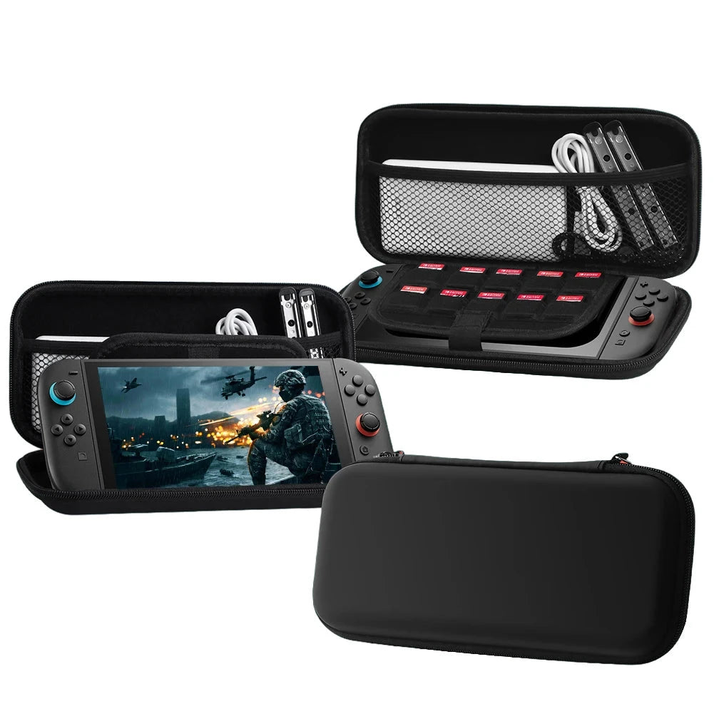 For NS For Switch 2 Game Console Storage Case Portable Carrying Bag Hard Shell NS 2 Console Travel Case with 10 Game Card Slots Good Vibrations