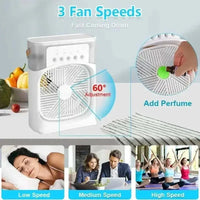 Xiaomi 3-in-1 Portable Fan Air Conditioners Fan With LED Night Light Household Small Air Cooler For Office Home Adjustable Fan Good Vibrations