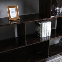 Bookrack Home Study Room Black Wooden Bookshelf Book Shelf Luxury Modern Office Simple Bookcases Good Vibrations