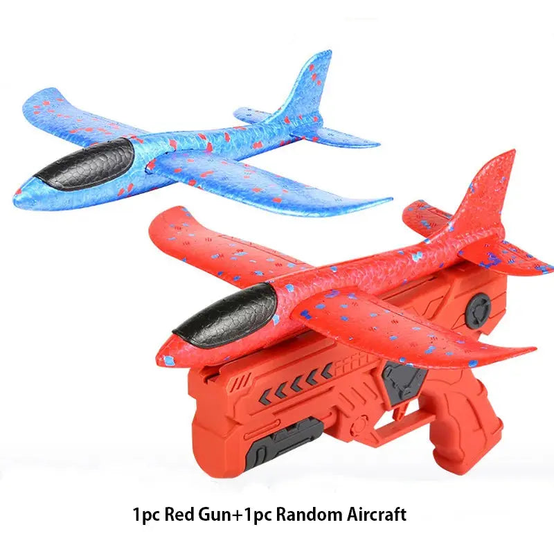 Children's Foam Ejection Aircraft Toys Parent-Child Interaction Outdoor Foam Aircraft Park Good Vibrations