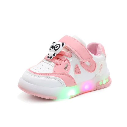 Kid Sneakers 2025 Autumn New Light Up Kid Shoe Trend Boy Sneakers Cute Girl Shoe Fashion Tennis Female Designer Shoe Кроссовки Good Vibrations
