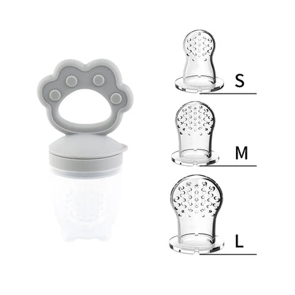 Silicone Fruit & Vegetable Juicing Baby Gum Toy Cartoon Chewing Teeth Grinding Stick Auxiliary Food Tool Safe Baby Care Utensils Good Vibrations