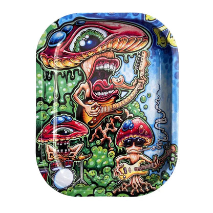 1pc Metal Rolling Tray Tobacco Herb Smoking Accessories 180*140mm Small Tray Tinplate Storage Plate Gifts GOOD Vibrations Adult Super Store