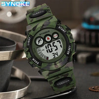 SYNOKE Student Sport Watches For Kids Colorful Electronic Watches 50M Waterproof Clock Children Digital Watch For Boys Girls Good Vibrations