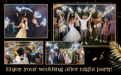 24-150Pcs Lighted Wedding Wands LED Tinsel Wedding Wands Light up Wedding Streamers for Wedding Send off Exits Party Favors Good Vibrations