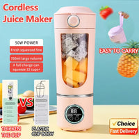 2025 New Portable Blender 700ML Juice Maker Smoothie Shaker 2 in 1 Bottle with Steel Blades for Home Gym Travel Use Good Vibrations