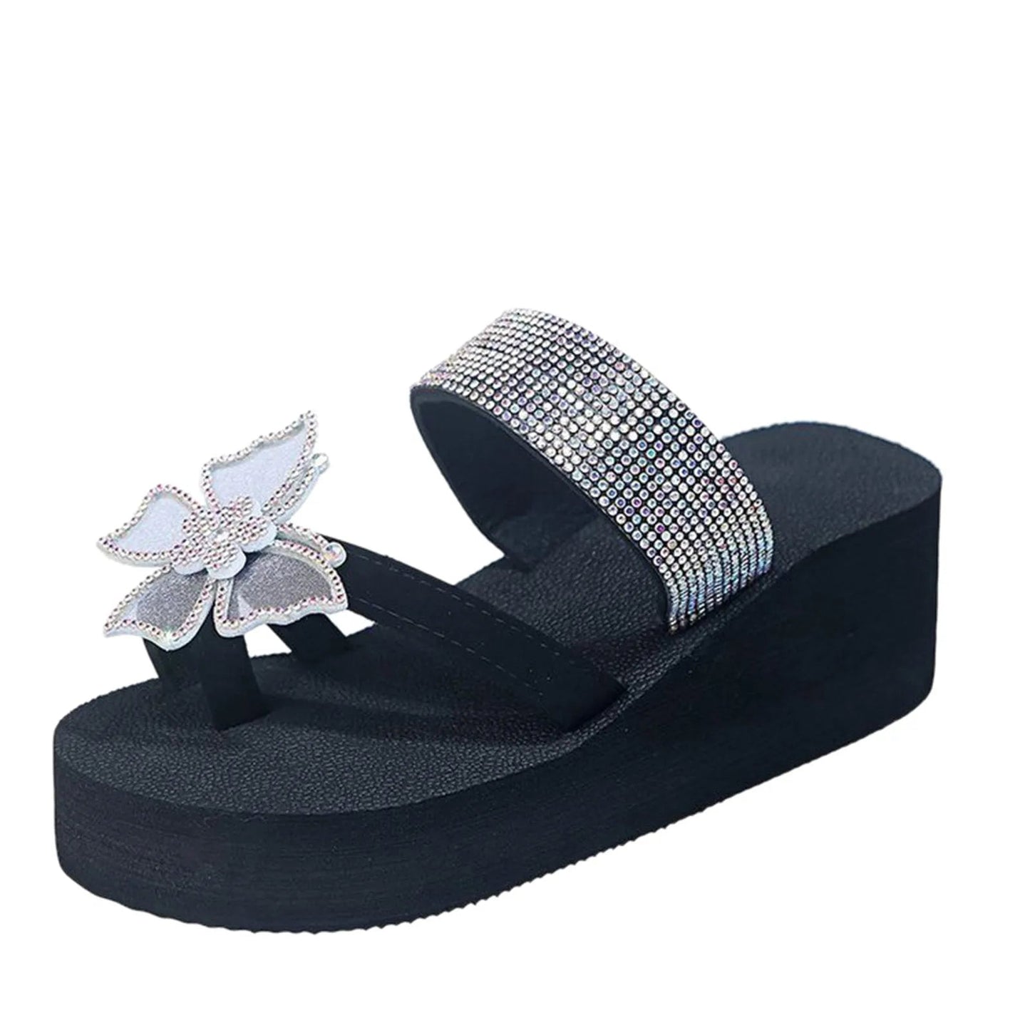 Sandalias Mujer 2024 Women Girls Pearl Flat Bohemian Style Casual Sandals Beach Shoes Wedges Slippers SandáLias Femininas Good Vibrations
