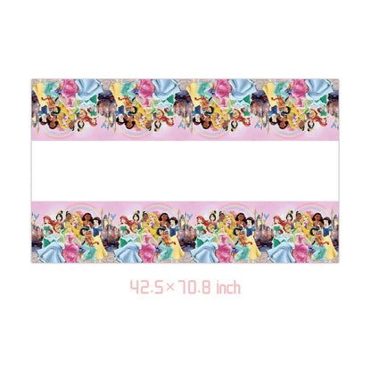 Princess Party Decorations Kids Girls Birthday Supplies Include Paper Cup Plate Napkin Balloon Banner Tablecloth Cake Topper Good Vibrations
