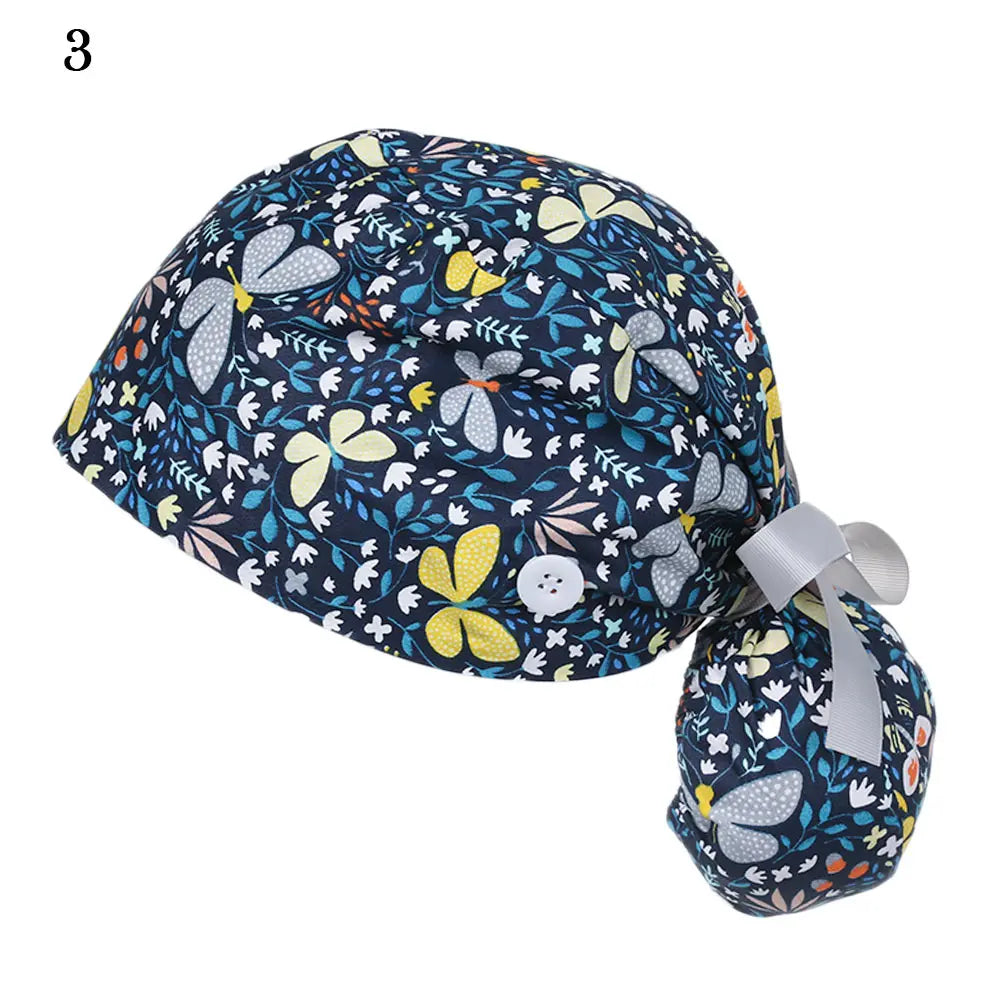 Women & Men Tie Back Hats Ponytail Holder Adjustable Long Hair Cap Working Hat With Button Working Cap Good Vibrations