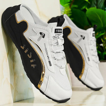 Large Men's Slippers Summer Breathable Mesh Slippers Fashion Soft-soled Casual Shoes for Men Light Sneakers Zapatos De Hombre Good Vibrations