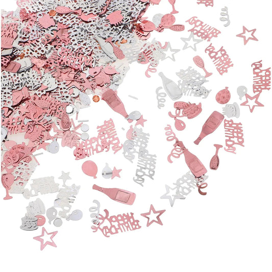 1bag Glitter Rose Gold and Silver Confetti Birthday Supplies Wedding Throw Baby Shower Party Wedding Ceremony Throw Supplies Good Vibrations